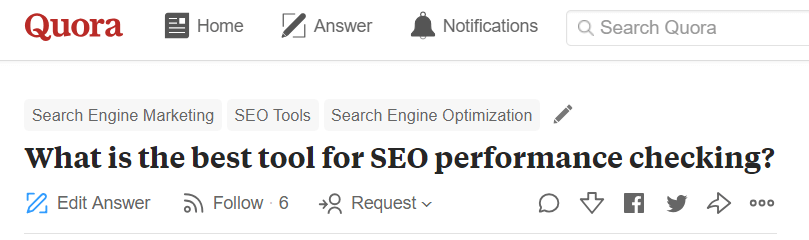 Question on Quora