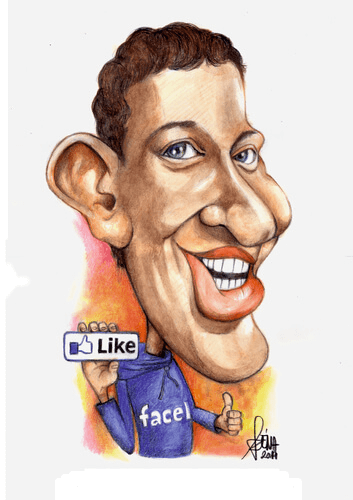 Mark Zukerberg caricature