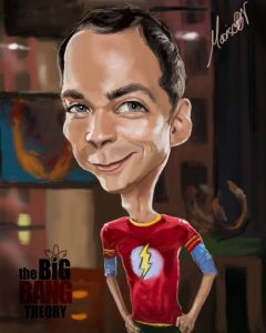 Sheldon Cooper caricature