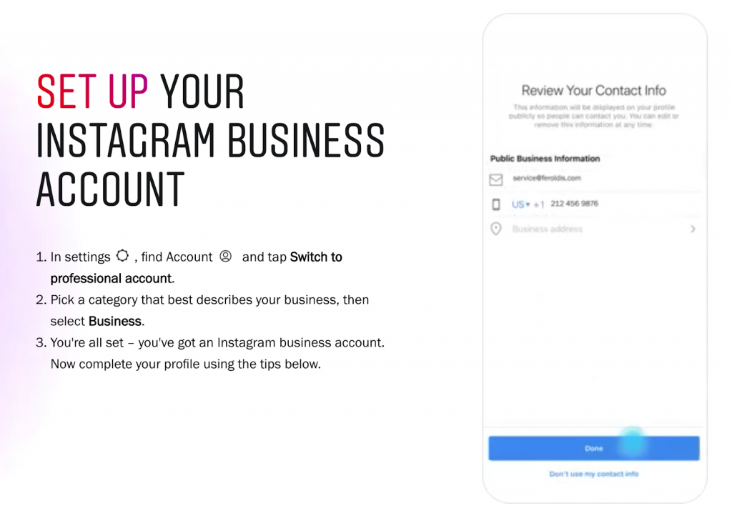Set up your Instagram Business Account