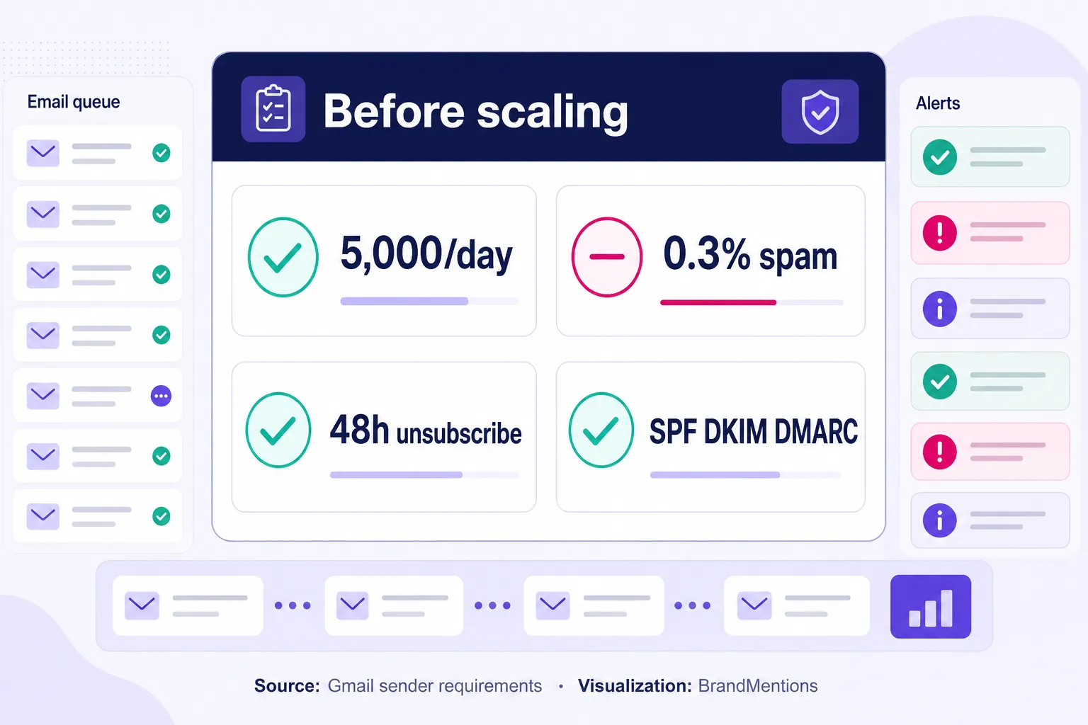 Deliverability monitoring checklist for compliant outreach before campaign scaling