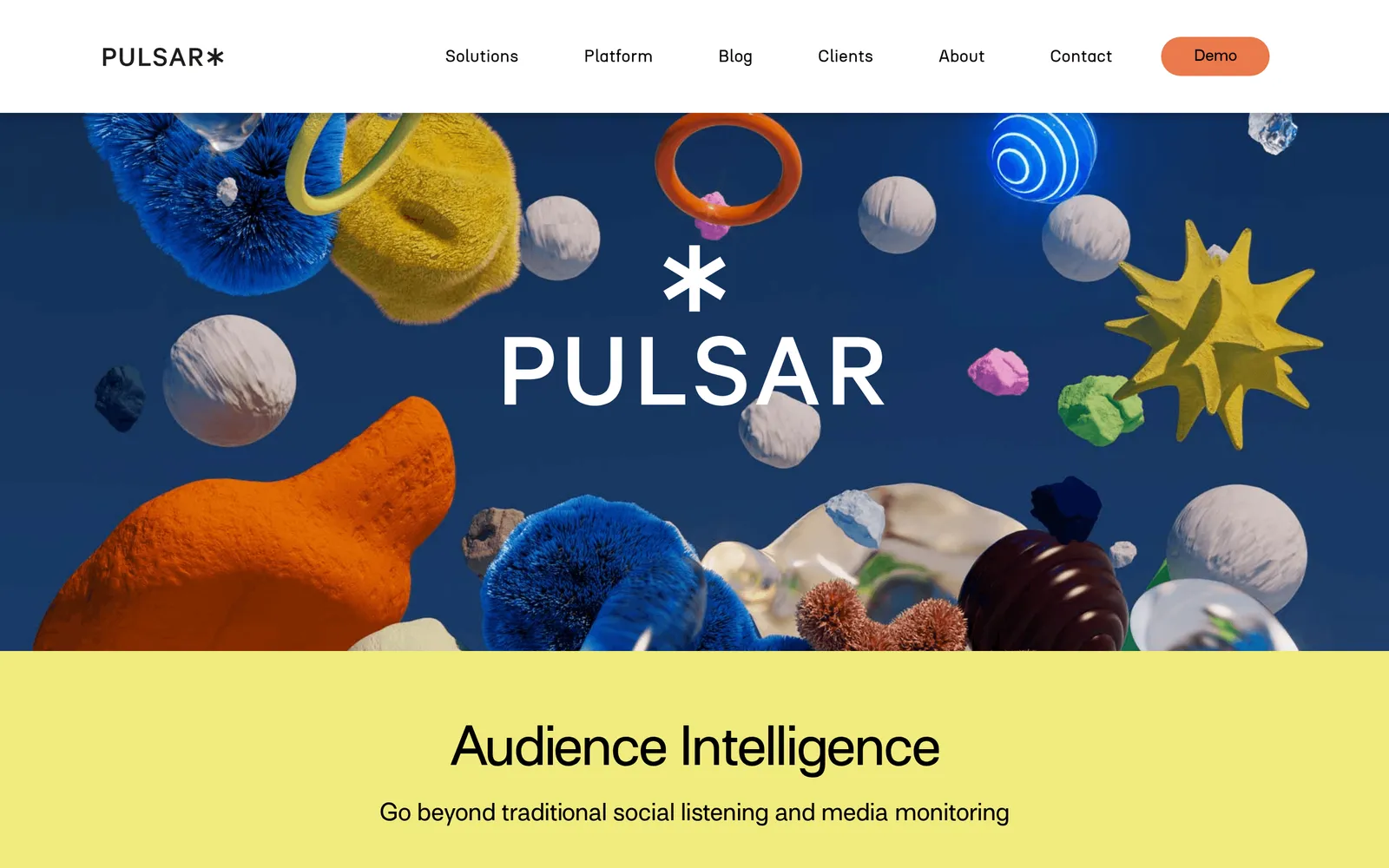 Screenshot of the Pulsar vs Brandwatch website page