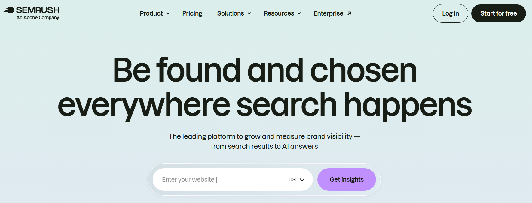 Screenshot of Semrush