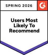 BrandMentions - G2 Most Likely to Recommend Badge
