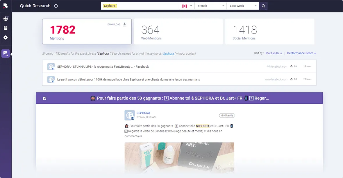 Competitor Spying dashboard preview